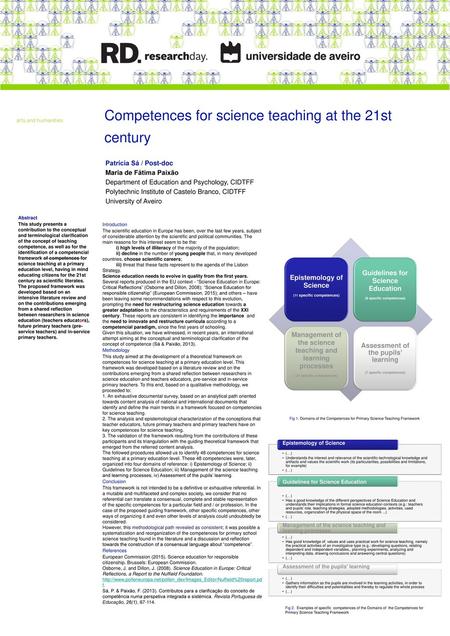 Competences for science teaching at the 21st century