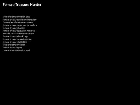 Female Treasure Hunter