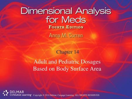 Adult and Pediatric Dosages Based on Body Surface Area