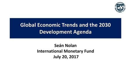 Global Economic Trends and the 2030 Development Agenda