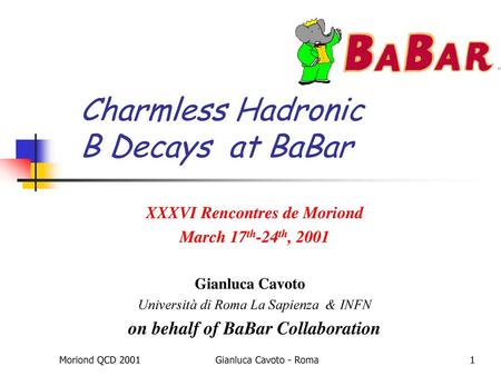 Charmless Hadronic B Decays at BaBar