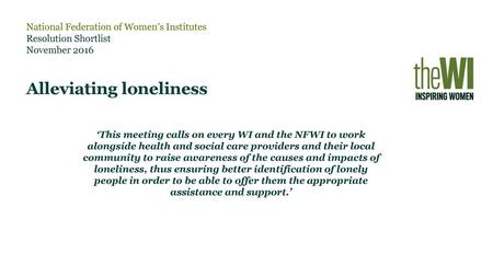 Alleviating loneliness