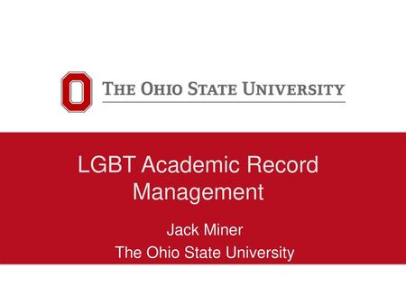 LGBT Academic Record Management