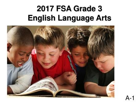 2017 FSA Grade 3 English Language Arts