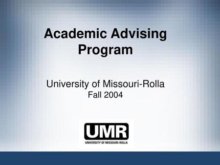 Academic Advising Program