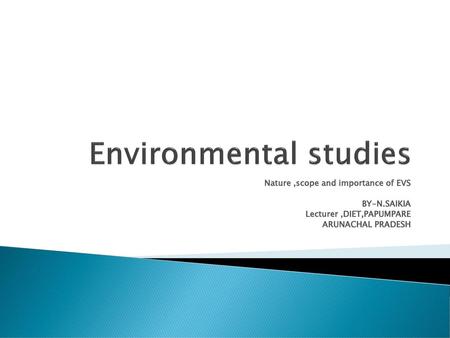 Environmental studies