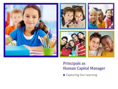 Principals as Human Capital Manager