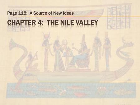 Chapter 4: The Nile Valley