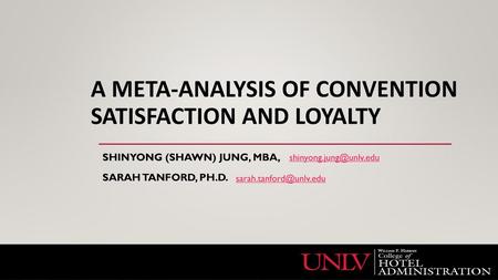 A meta-analysis of convention satisfaction and loyalty