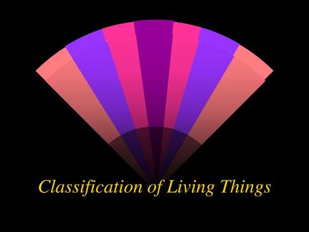 Classification of Living Things