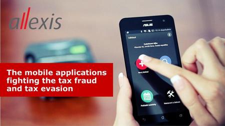 The mobile applications fighting the tax fraud and tax evasion