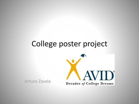 College poster project