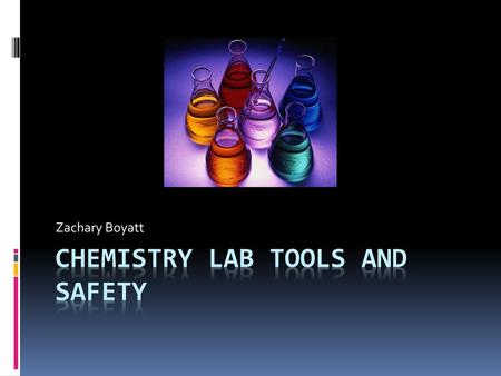 Chemistry lab tools and safety