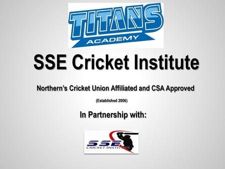 Northern’s Cricket Union Affiliated and CSA Approved