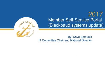 Member Self-Service Portal (Blackbaud systems update)