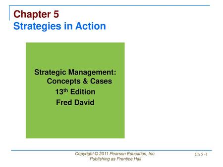 Chapter 5 Strategies in Action