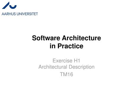 Software Architecture in Practice