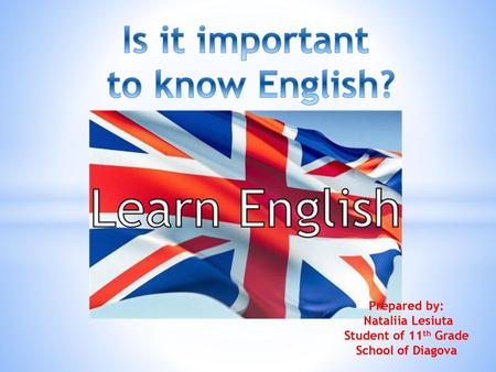 Is it important to know English?