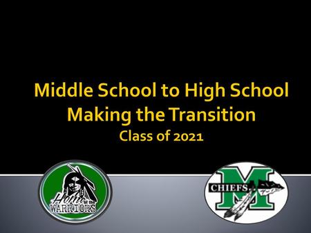 Middle School to High School Making the Transition Class of 2021