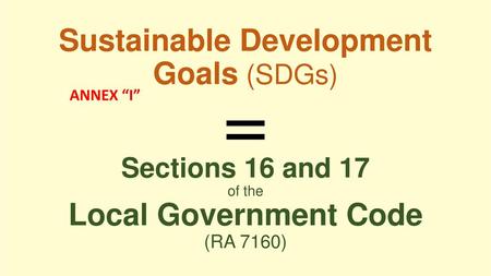 Sustainable Development Goals (SDGs)