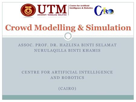 Crowd Modelling & Simulation