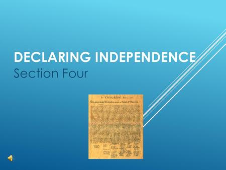 Declaring Independence