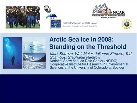 Arctic Sea Ice in 2008: Standing on the Threshold