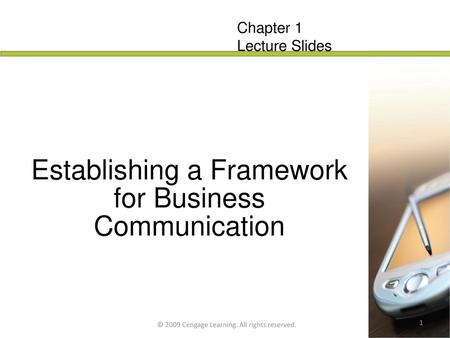 Establishing a Framework for Business Communication