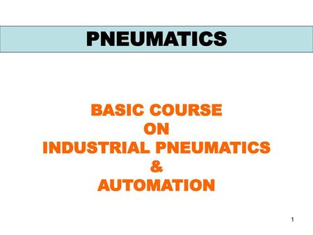 INDUSTRIAL PNEUMATICS