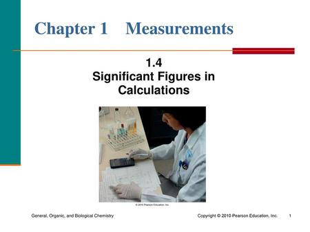 1.4 Significant Figures in Calculations