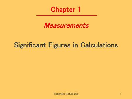 Significant Figures in Calculations