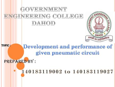 GOVERNMENT ENGINEERING COLLEGE DAHOD