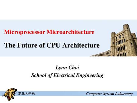 Lynn Choi School of Electrical Engineering