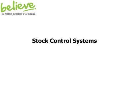 Stock Control Systems.