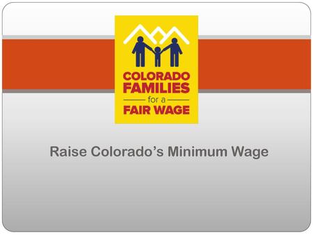 Raise Colorado’s Minimum Wage