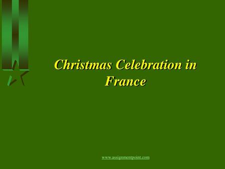 Christmas Celebration in France