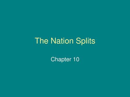 The Nation Splits Chapter 10.