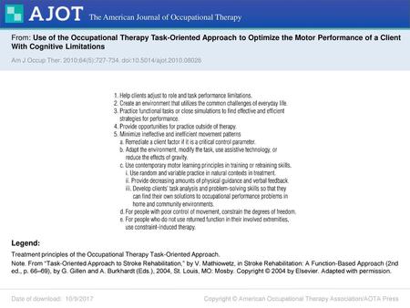 The American Journal of Occupational Therapy