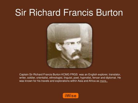 Sir Richard Francis Burton