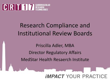 Research Compliance and Institutional Review Boards