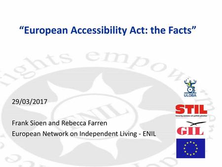 “European Accessibility Act: the Facts”