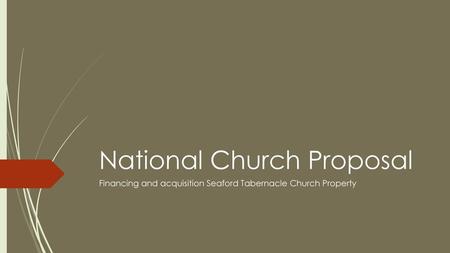 National Church Proposal