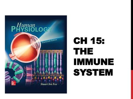 Ch 15: The Immune System.