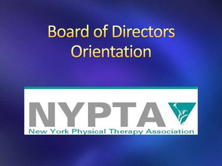 Board of Directors Orientation