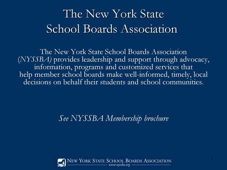 The New York State School Boards Association