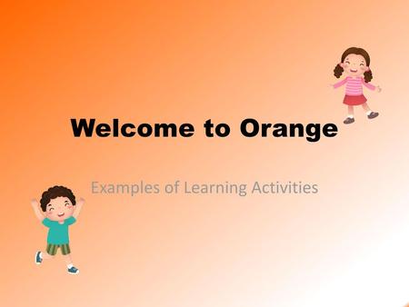 Examples of Learning Activities