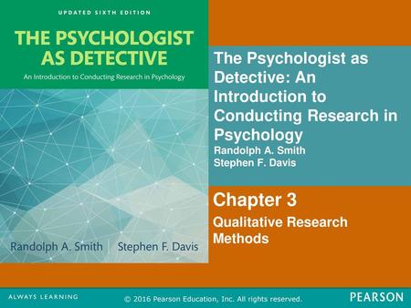 Chapter 3 Qualitative Research Methods