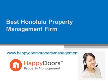 Best Honolulu Property Management Firm