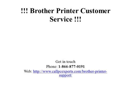 Ideal IT Solution To Brother Printer Customer Service