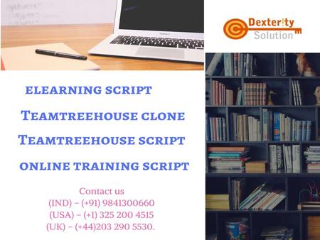 elearning script - Teamtreehouse clone | Teamtreehouse script - online training script.